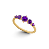 Five Stone Statement Birthstone Ring
