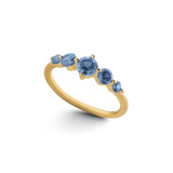 Five Stone Statement Birthstone Ring