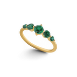 Five Stone Statement Birthstone Ring