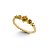 Five Stone Statement Birthstone Ring