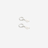 Freshwater Pearl Drop Huggie Earrings