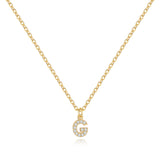 Pavé Uppercase Initial Necklace