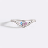 Personalized Venus Birthstone Ring