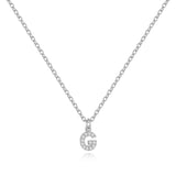 Pavé Uppercase Initial Necklace