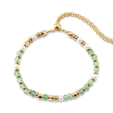 Gemstone Beaded Slider Bracelet