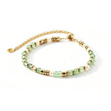Gemstone Beaded Slider Bracelet