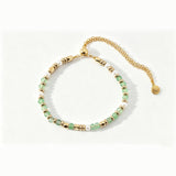 Gemstone Beaded Slider Bracelet
