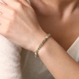 Gemstone Beaded Slider Bracelet