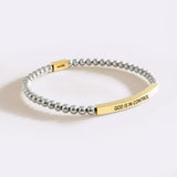 God Is In Control Beaded Inspire Bracelet