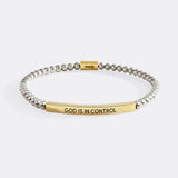 God Is In Control Beaded Inspire Bracelet