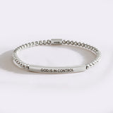 God Is In Control Beaded Inspire Bracelet