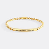 God Is Within Her - Psalm 46:5 Beaded Inspire Bracelet