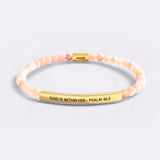 God Is Within Her - Psalm 46:5 Beaded Inspire Bracelet