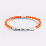 God Is Within Her - Psalm 46:5 Beaded Inspire Bracelet