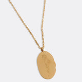 Gold Birth Flower Pendant Necklace