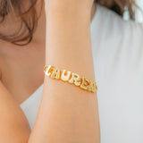 Groovy Adjustable Chain Name Bracelet