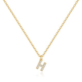 Pavé Uppercase Initial Necklace