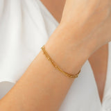 Triple Layer Satellite Chain Bracelet
