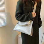 Chic Soft Leather Shoulder Bag | Spacious Fashion Handbag