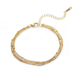 Triple Layer Satellite Chain Bracelet