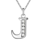 Crystal Accent Letter Satellite Necklace