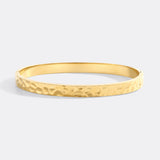 Hammered Gold Cuff Bracelet