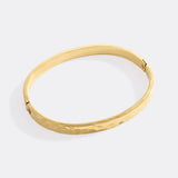Hammered Gold Cuff Bracelet