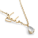 Handmade Birthstone Name Necklace