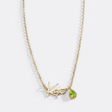 Handmade Birthstone Name Necklace