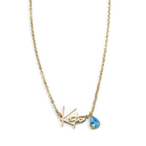Handmade Birthstone Name Necklace