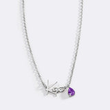 Handmade Birthstone Name Necklace