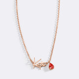 Handmade Birthstone Name Necklace