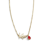 Handmade Birthstone Name Necklace
