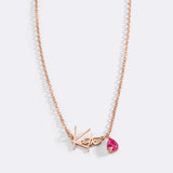 Handmade Birthstone Name Necklace