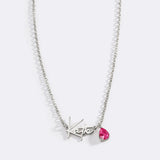 Handmade Birthstone Name Necklace