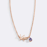 Handmade Birthstone Name Necklace