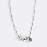 Handmade Birthstone Name Necklace
