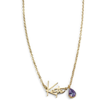 Handmade Birthstone Name Necklace