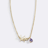 Handmade Birthstone Name Necklace