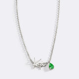 Handmade Birthstone Name Necklace