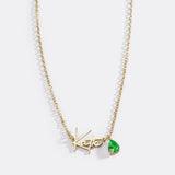 Handmade Birthstone Name Necklace