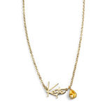 Handmade Birthstone Name Necklace