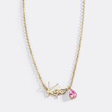 Handmade Birthstone Name Necklace