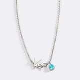 Handmade Birthstone Name Necklace