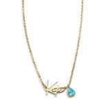 Handmade Birthstone Name Necklace