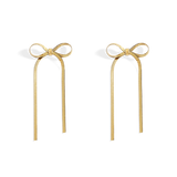 Herringbone Bow Earrings