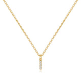 Pavé Uppercase Initial Necklace