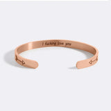 I Fucking Love You Cuff Bracelet