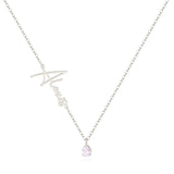Handmade Birthstone Name Necklace