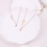 Handmade Birthstone Name Necklace